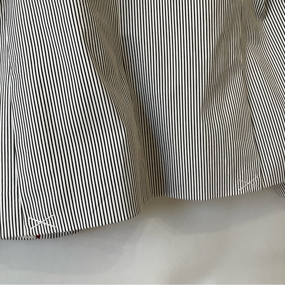 Talbots Blue White Pinstriped Blazer NWT - Picture 8 of 11